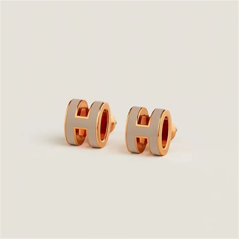hermes mini pop h earrings